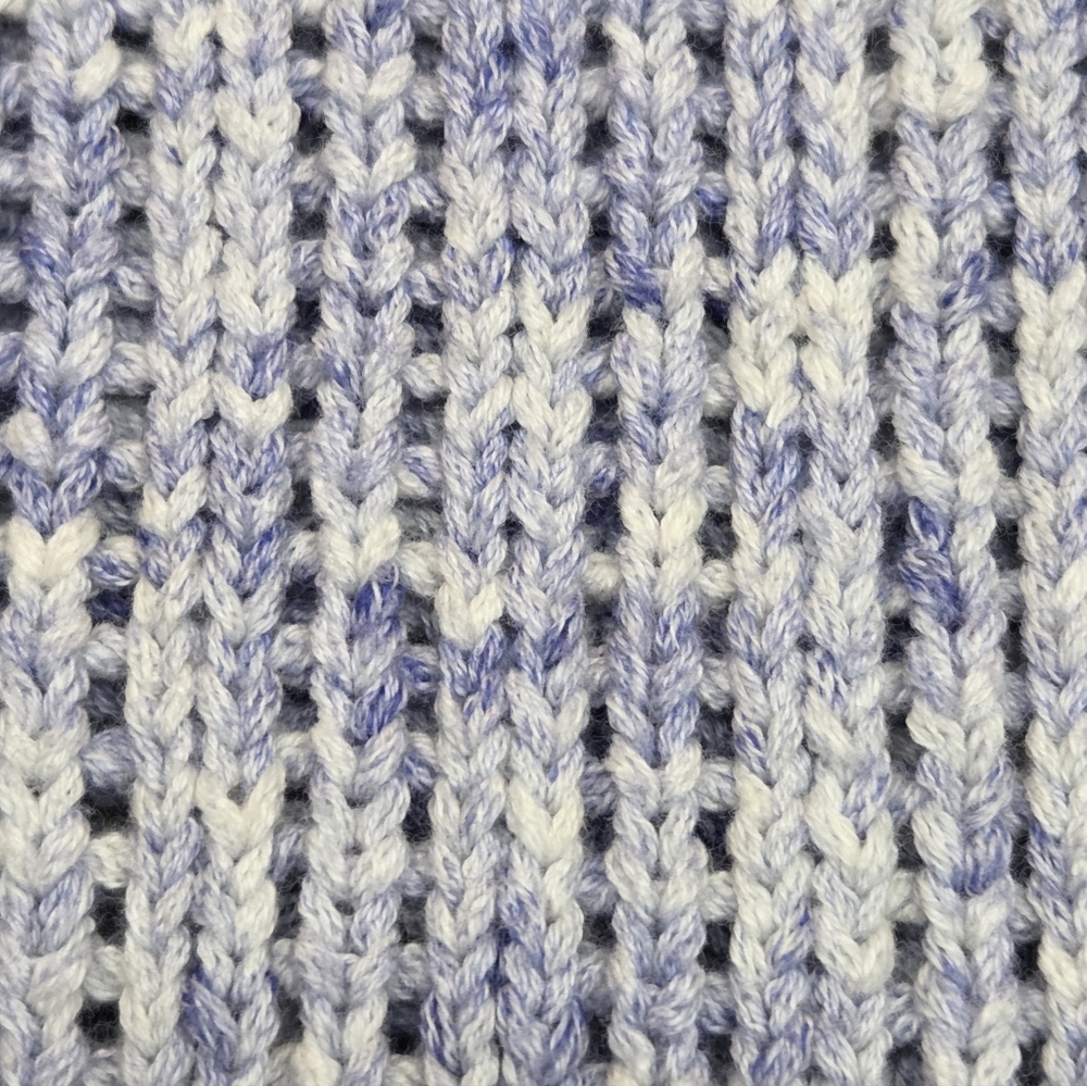 Talbots Heathered Blue Crew Neck Loose Knit Sweater Size L - Picture 6 of 8